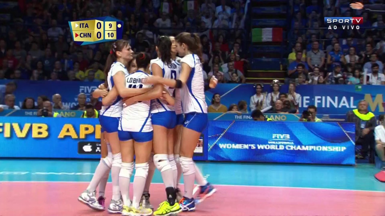 ITALY 1X3 CHINA SET 1 - SEMIFINALS - MILANO - VOLLEYBALL WOMEN'S WORLD CHAMPIONSHIP ITALY 2014
