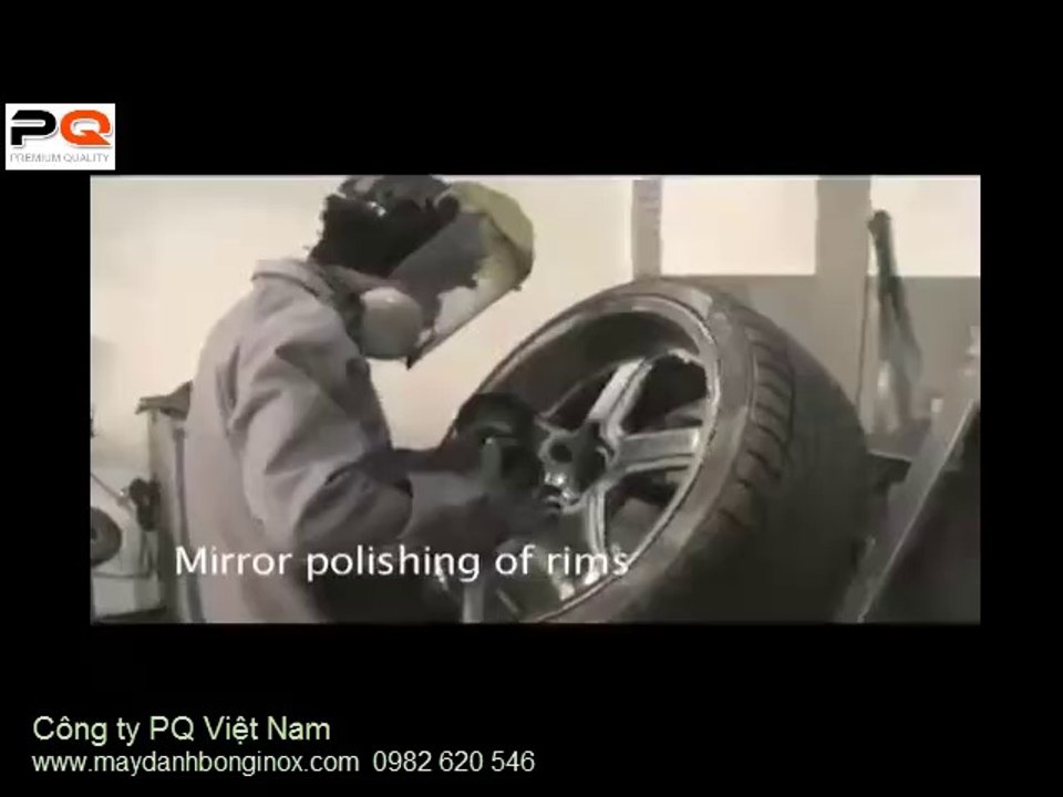 Đánh bóng inox bánh xe ô tô, hướng dẫn đánh bóng inox khe góc www maydanhbonginox com