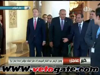 السيسى يصل لمقر إقامة مؤتمر "إعادة إعمار غزة"