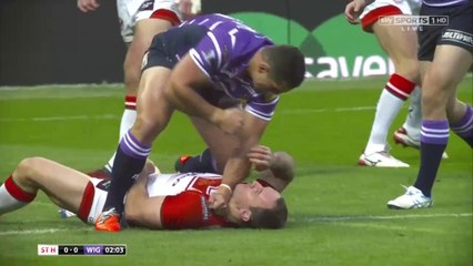 Ben Flower déraille et dégomme Lance Hohaia en finale de Super League