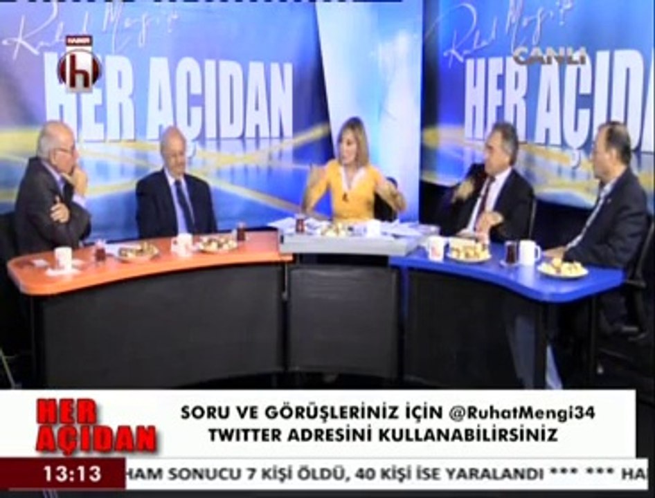 Ruhat Mengi ile Her Açıdan konuklar Prof Ersin Kalaycıoğlu Ercan Karakaş Prof Hasan Onat Prof Ergun Aybars 3 12 Ekim 2014