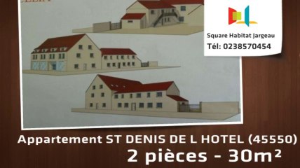 A vendre - Appartement - ST DENIS DE L HOTEL (45550) - 2 pièces - 30m²