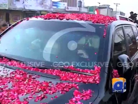 Dr Tahir-ul-Qadri has entered Faisalabad-Geo Reports-12 Oct 2014