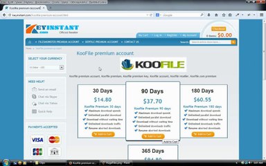 How to buy KooFile premium key, KooFile premium by VISA / MasterCard / JCB