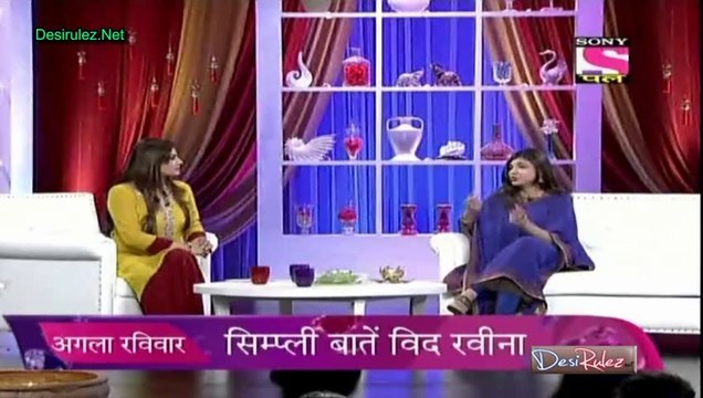 Simply Baatein With Raveena 12th October 2014 pt6