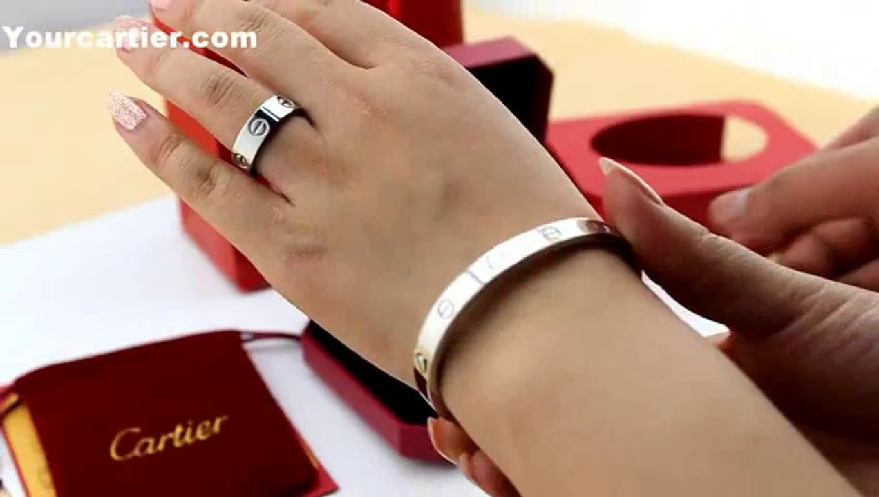 Cartier Love Bracelet-Cartier Love Bracelet White Gold B6035416