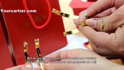 Difference between the Cartier love bracelet new version and the Cartier love bracelet old version
