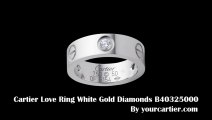 Cartier Love Ring-Cartier Love Ring White Gold Studded with Diamonds B4032500