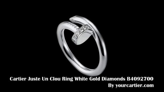 Cartier Juste Un Clou-Cartier Juste Un Clou Ring White Gold Studded with Diamonds B4092700
