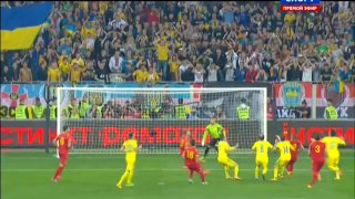 Україна - Македонія 1:0 Нереаліізованний пенальті Андрія Ярмоленка (Рос.коментатор)