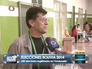 Bolivianos votan por primera vez desde Venezuela