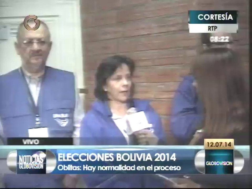 Unasur reporta un 'satisfactorio' desarrollo del proceso electoral en Bolivia