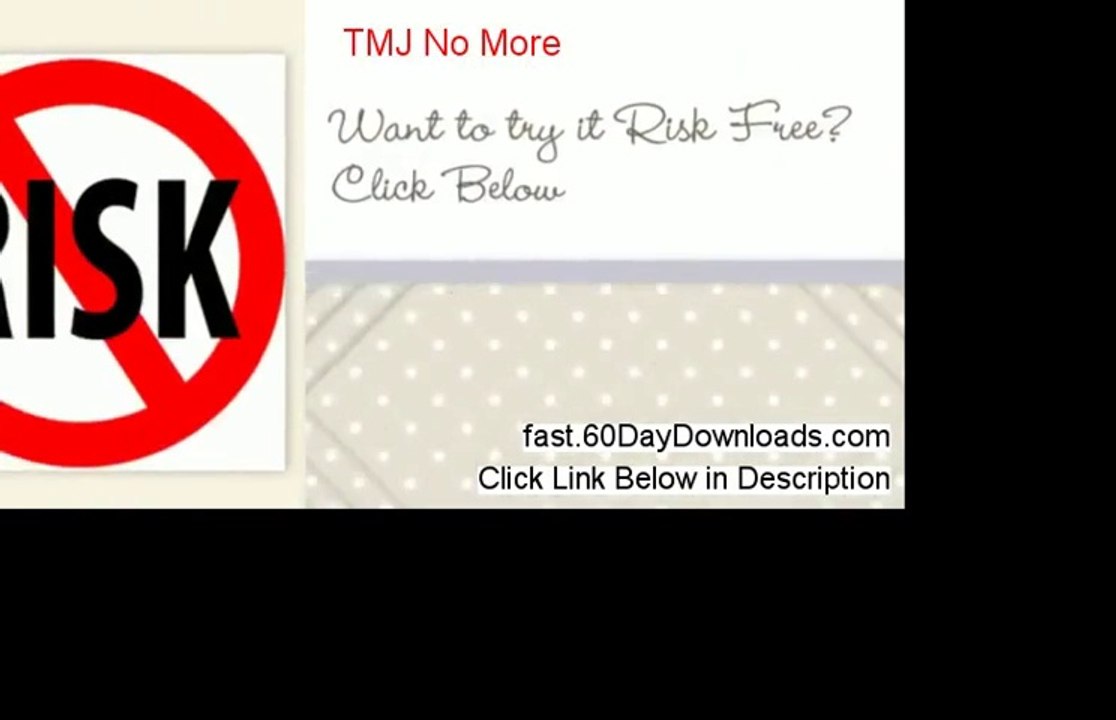 TMJ No More review and instant acess