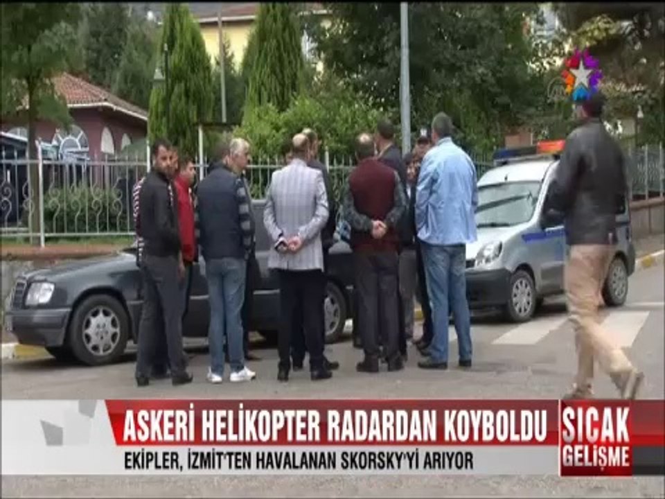 İzmit'ten havalanan Askeri Skorsky helikopter radardan kayboldu