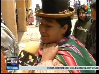Amplia participación de bolivianos en elección presidencial