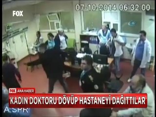 Küfür etmeyin diyen kadın doktoru dövüp hastaneyi dağıttılar