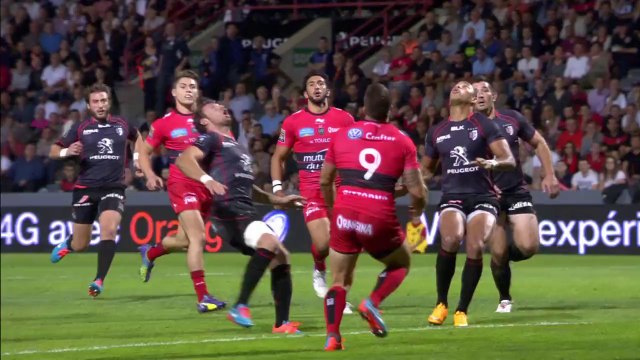 TOP14 - Toulouse-Toulon: Essai Gaël Fickou (TLS) - J9 - Saison 2014/2015