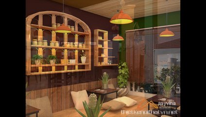 Thiết kế nội thất quán cafe cuốn hút khách hàng