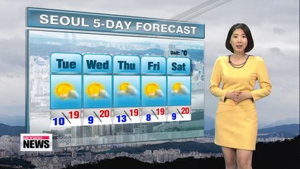 Rain tapers off, typical autumn weather this afternoon