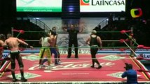 Diamante Azul, Marco Corleone, Máscara Dorada vs Felino, Negro Casas, Shocker