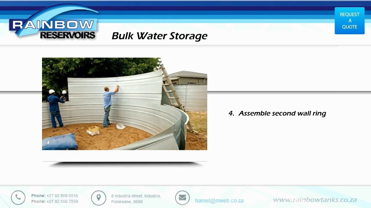 Rainbow Reservoirs Leading water tank suppliers in South Africa