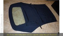 ROMA,    CAPOTE CAPPOTTA AUDI A4 S4 CABRIO IN TWILLFAST BLU  EURO 999