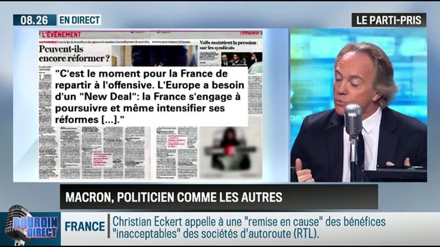 Le parti pris d'Hervé Gattegno : Emmanuel Macron est devenu un politicien comme les autres ! - 13/10
