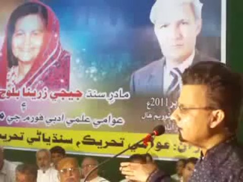 Ayaz Latif Palijo Speech on Jiji Zarina Baloch P-2