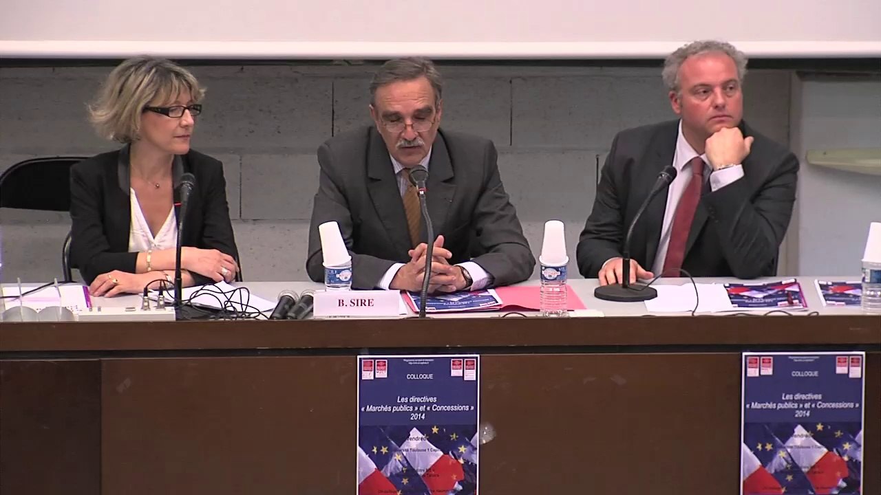 IMH_Les directives "marchés publics" et "concessions" 2014_01_allocutions d'ouverture - Bruno SIRE, Président de l’Université Toulouse 1 Capitole, et Xavier BIOY, co-directeur de l'Institut Maurice Hauriou