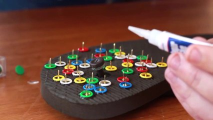 Thumbtack Thonging - So crazy guy playing with Thumbtack