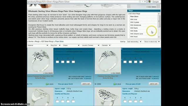 Wholesale Sterling Silver Jewelry in Thailand