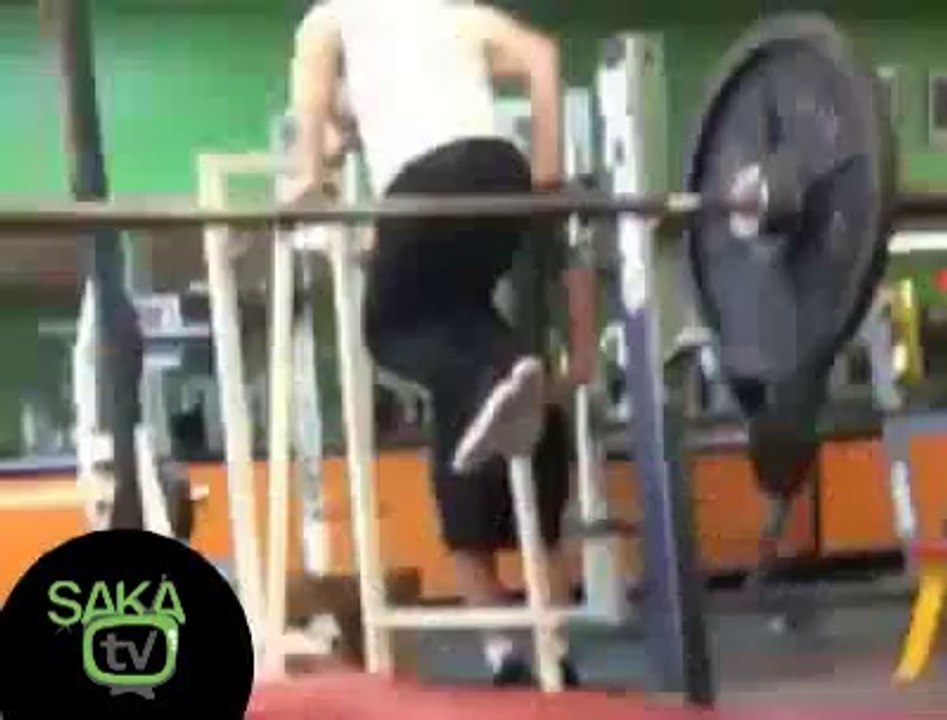 Spor Salonunda İlginç Görüntüler