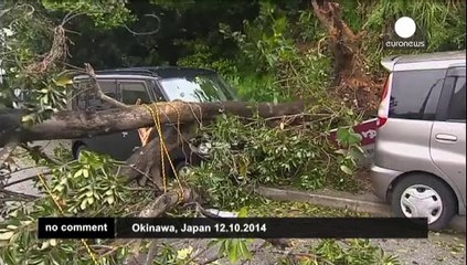Typhoon Vongfong lashes parts of Japan