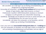 Kleding bedrijfskleding bedrukken Hoogezand