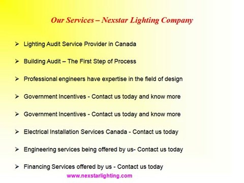 Nexstar Lighting -Energy Efficient Lighting Company