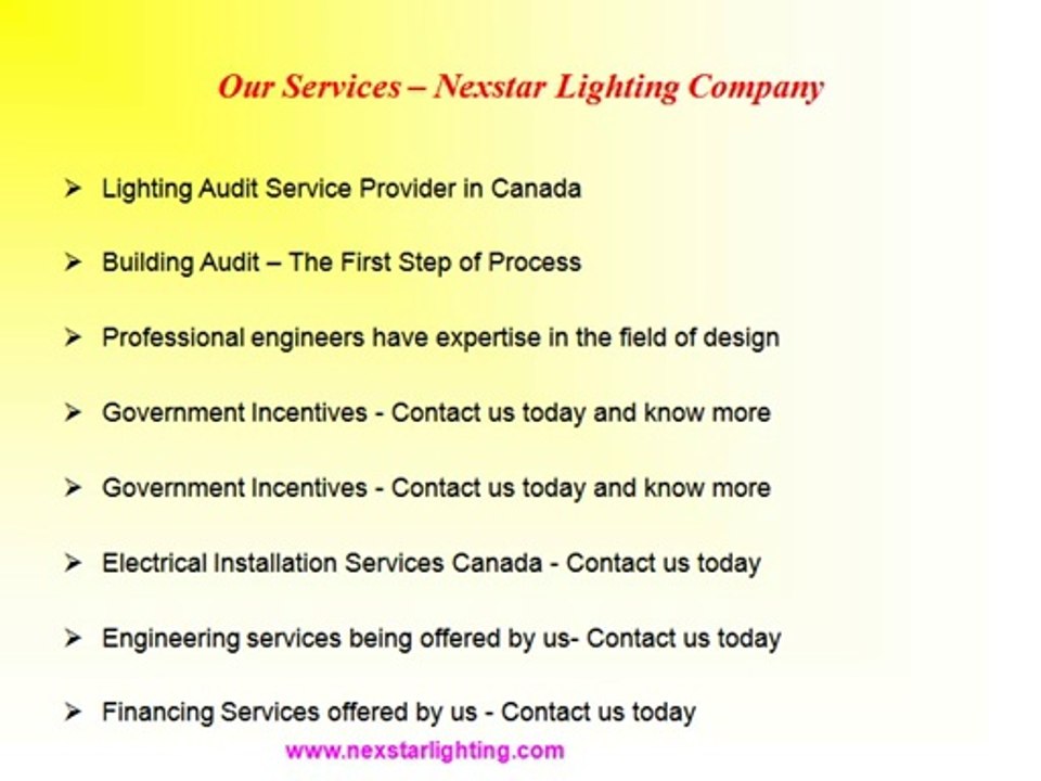 Nexstar Lighting -Energy Efficient Lighting Company