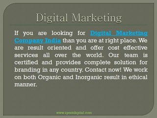 Demand of Digital Marketing Company in India
