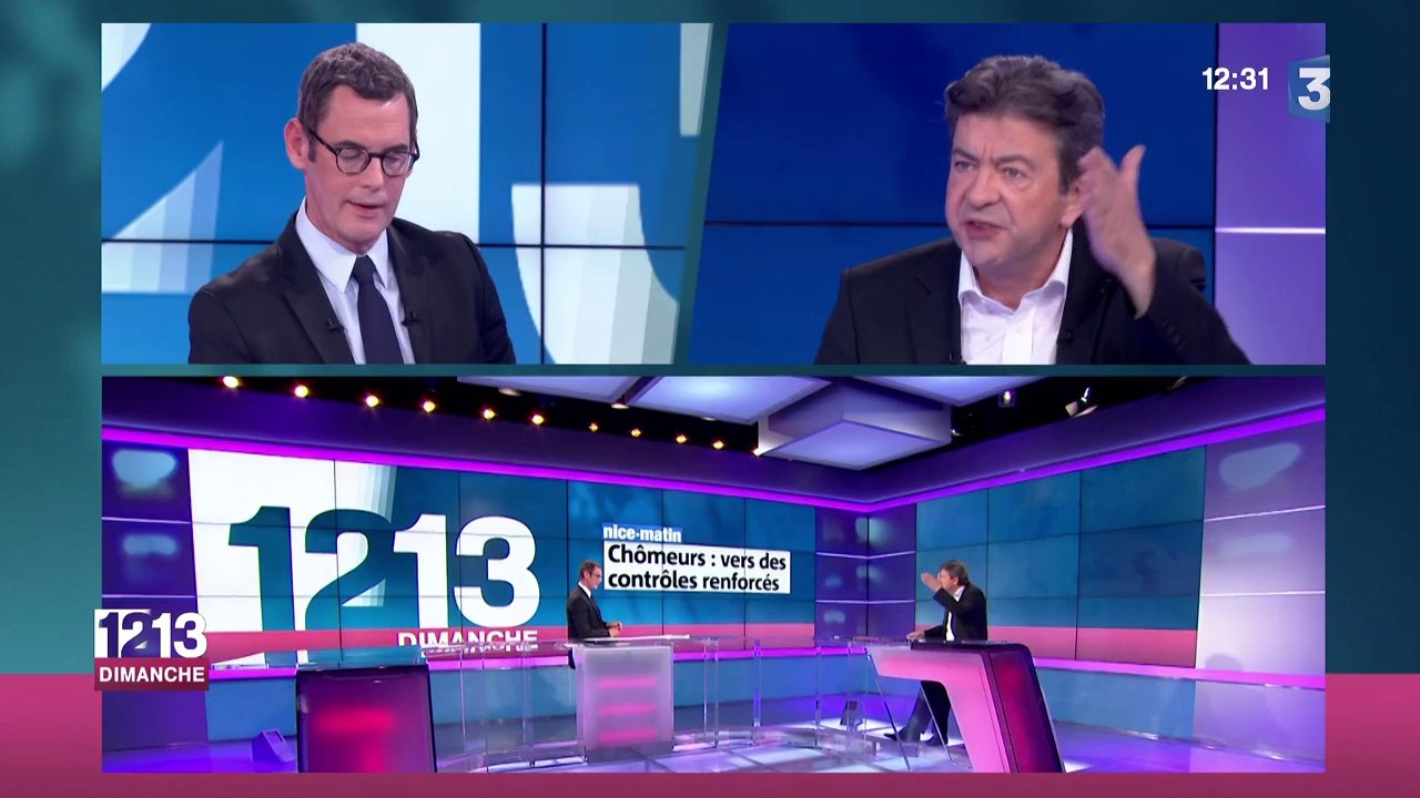 Mélenchon s'en prend au "banquier" Macron sur l'assurance chômage