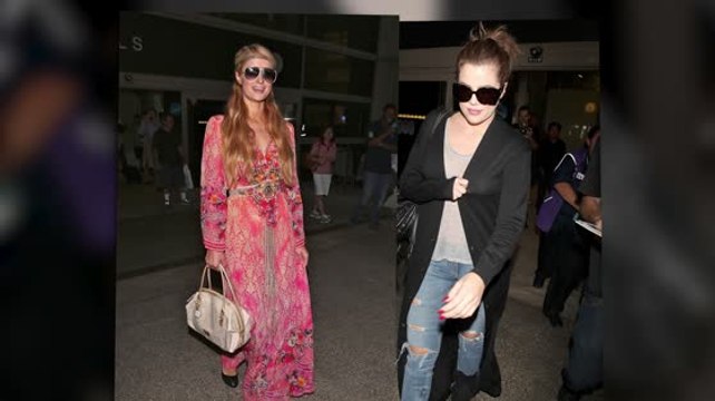 Khloé Kardashian, Paris Hilton and Lionel Richie Catch the Same Flight