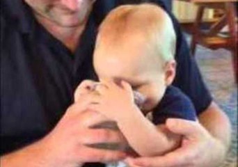 Baby Just Can't Get Enough Water