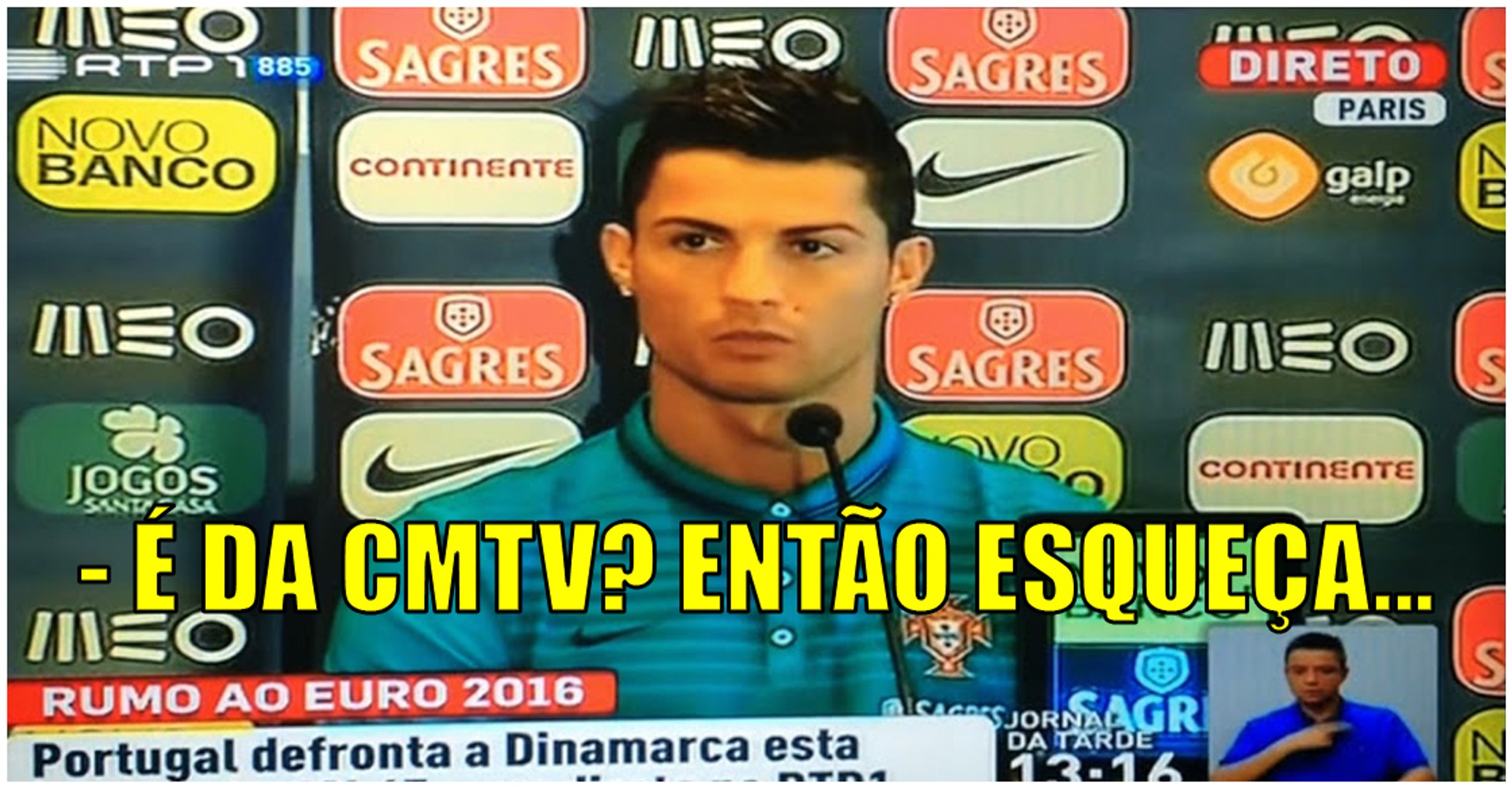 Cristiano Ronaldo Recusa Responder À CMTV (Correio da Manhã TV) - video  Dailymotion