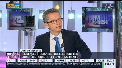 Immobilier: Pourquoi faut-il investir dans les résidences pour étudiants ?: Christian Fontaine - 13/10