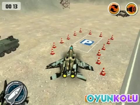3D F16 Park Etme Oyununun Oynanış Videosu