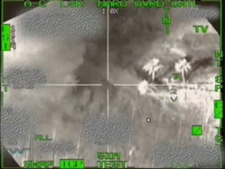 L'effet d'une bombe tirée depuis un F-16