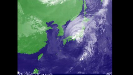 Tufão Vongfong atinge ilha no Japão