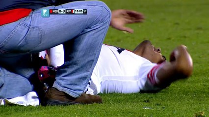 River Plate's defender injured by team-mate