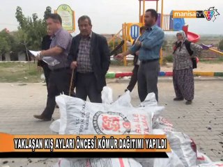 YAKLAŞAN KIŞ AYLARI ÖNCESİ KÖMÜR DAĞITIMI YAPILDI