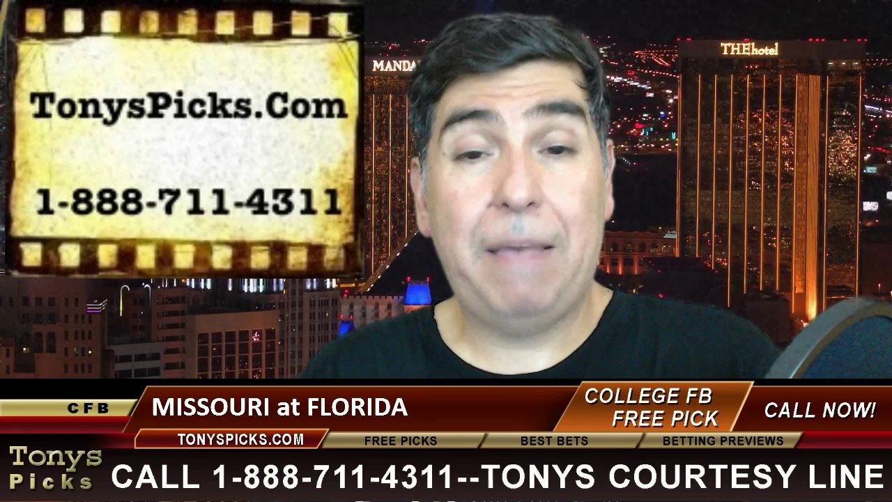 Florida Gators vs. Missouri Tigers Free Pick Prediction NCAA College Football Odds Preview 10-18-2014