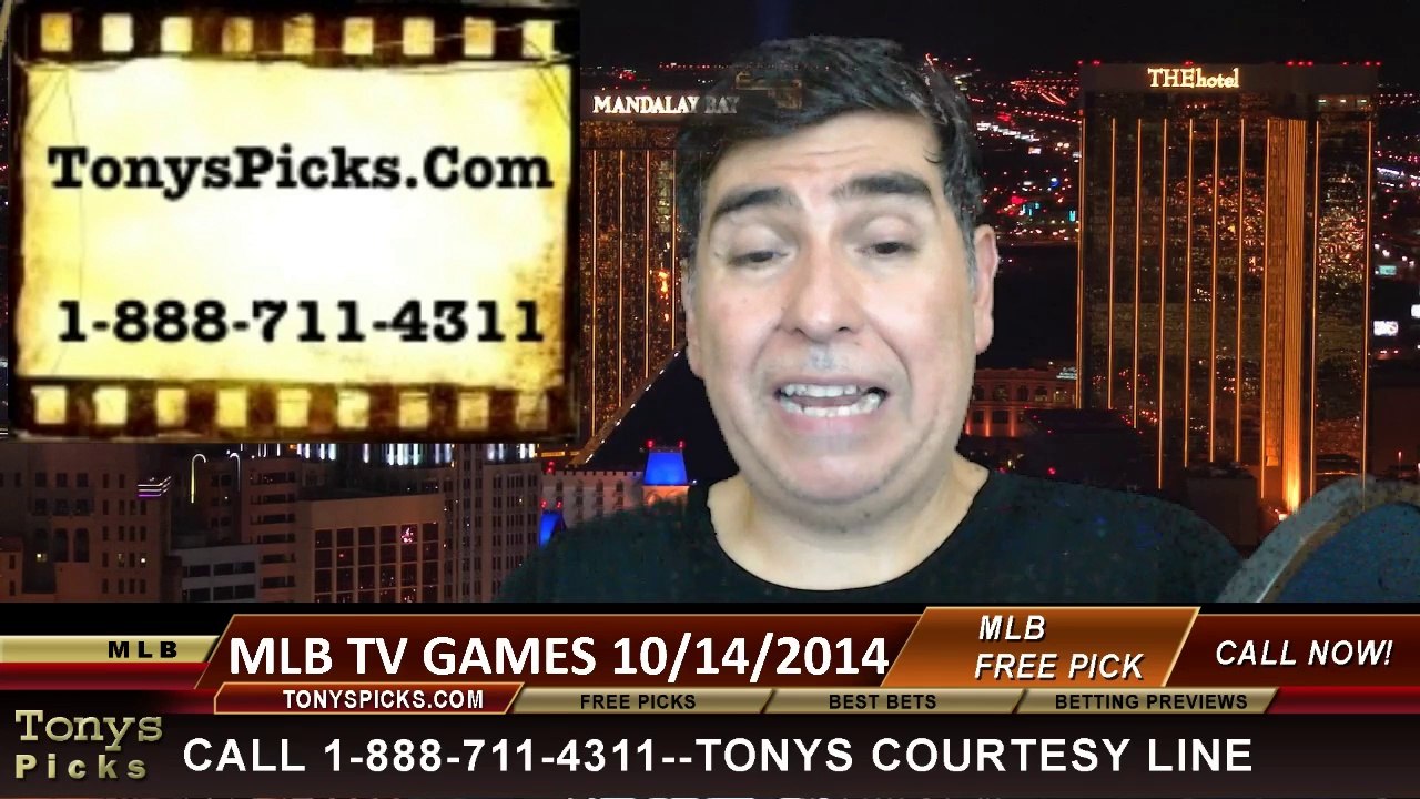 Free MLB Playoff Picks Predictions Betting Previews Tuesday 10-14-2014