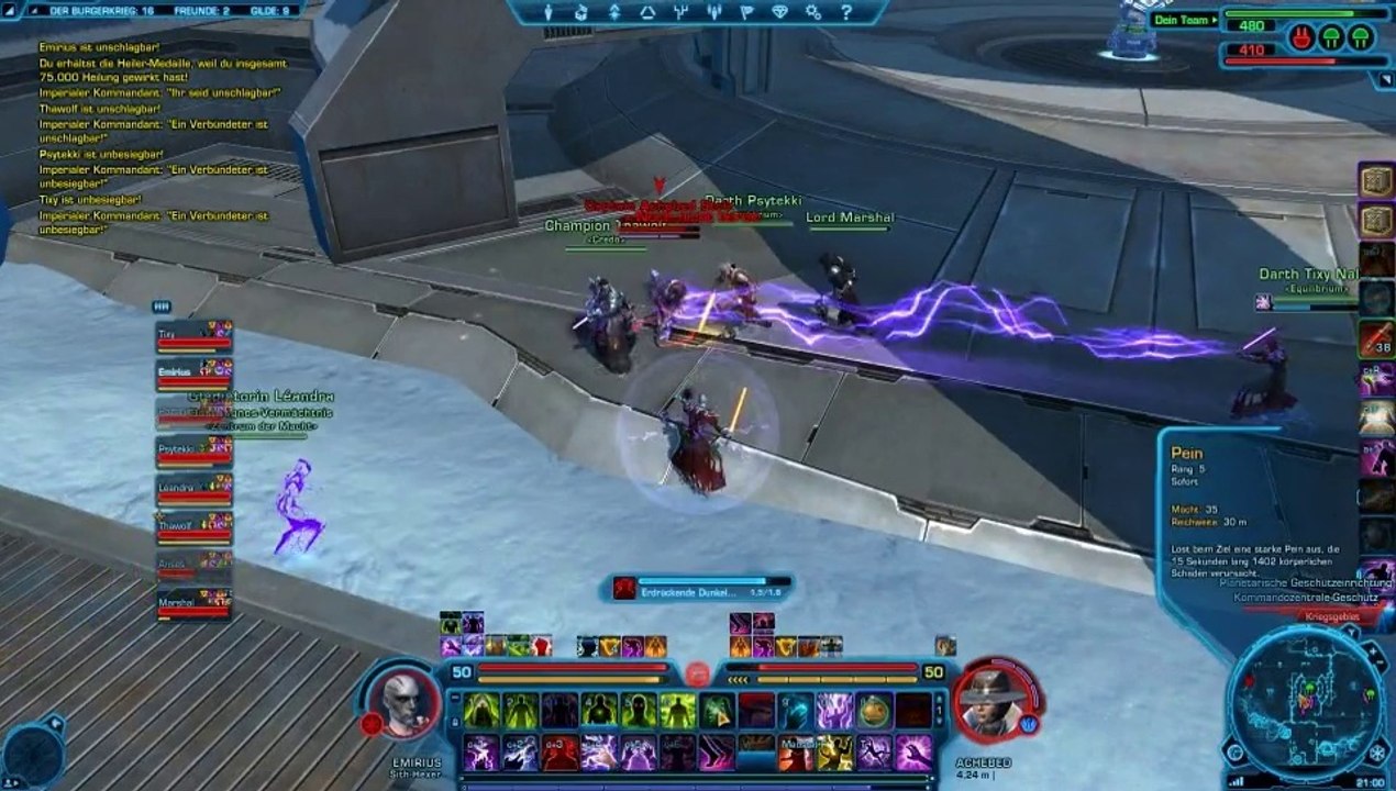 SWTOR Alderaan PvP 2012 - Sith Sorcerer PoV
